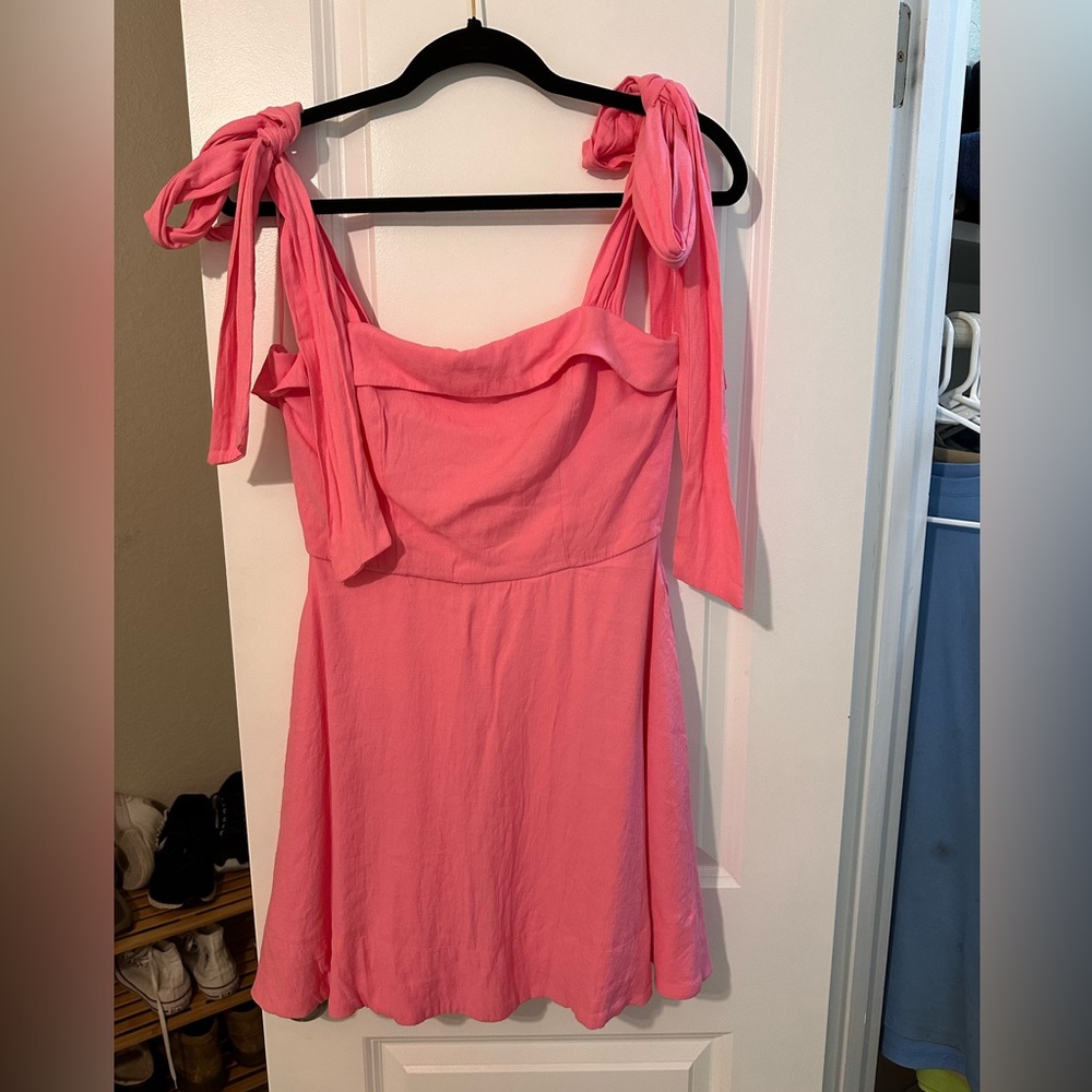 Francesca’s pink dress